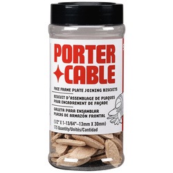 Porter Cable - Tube of Face Frame Plate Joining Biscuits 175 Count - 5563