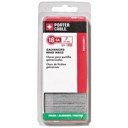 Porter Cable - 2 in 18 Ga Brad Nails 1000 Count - PBN18200-1