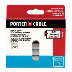3 8in Crown Staples 3 8in Length Qty 1250 Pc706 Porter Cable 3 8in Crown Staples 3 8in Length Qty 1250 Pc706 Porter Cable