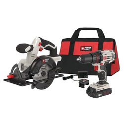 Porter Cable - 20V MAX Cordless  in DrillDriver and 512 in Circular Saw Combo Kit - PCCK612L2