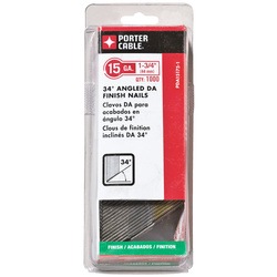 Porter Cable - 134 in 15 Ga DA Angled Finish Nails 1000 Count - PDA15175-1