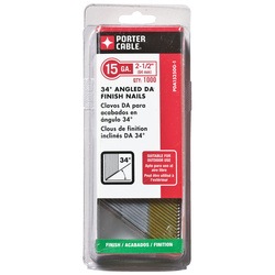 Porter Cable - 212 in 15 Ga Galvanized DA Finish Nails 1000 Count - PDA15250G-1