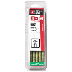 Porter Cable - 78 in 18 Ga Narrow Crown Staple 1000 Count - PNS18088-1