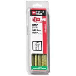 Porter Cable - 114 in 18 Ga Narrow Crown Staples 1000 Count - PNS18125-1