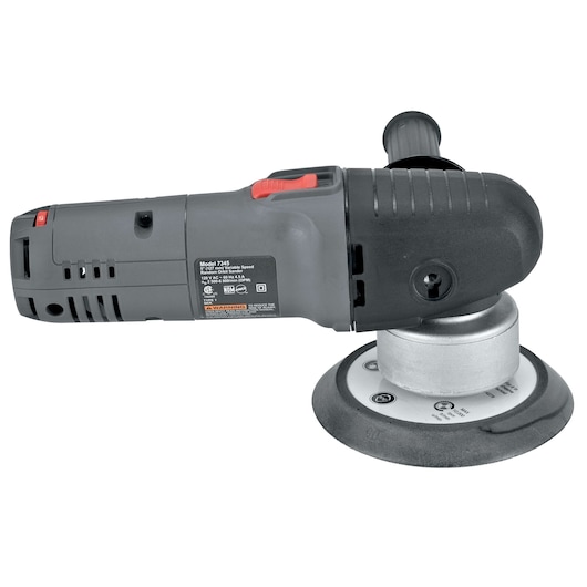 PORTER-CABLE Model 7346 variable-speed electric sander and polisher with a side handle, shown in a close-up view on a white background.