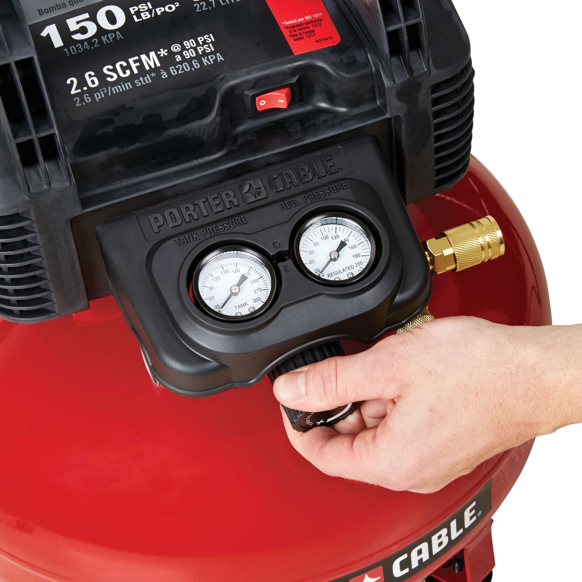 6-Gallon Oil-Free Pancake Compressor | PORTER-CABLE