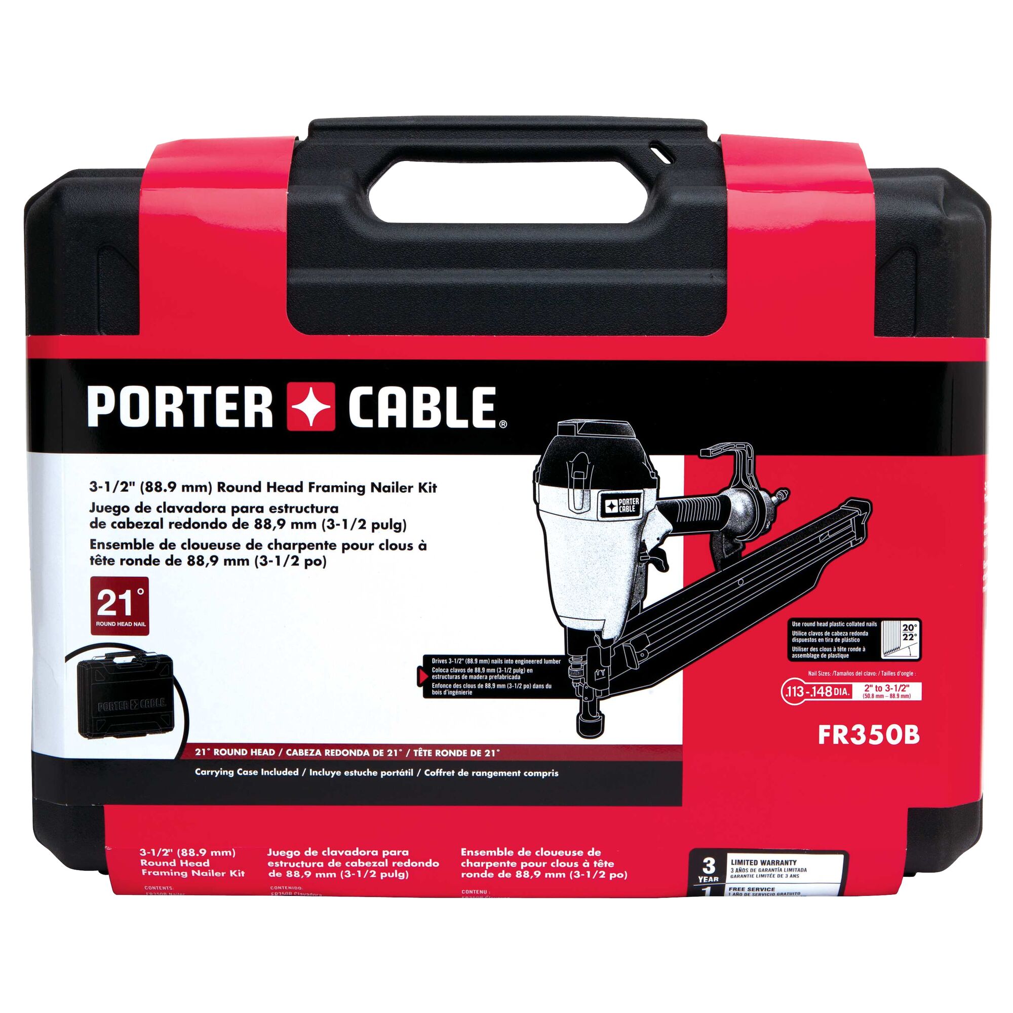 22 Plastic Collated Framing Nailer PORTER CABLE