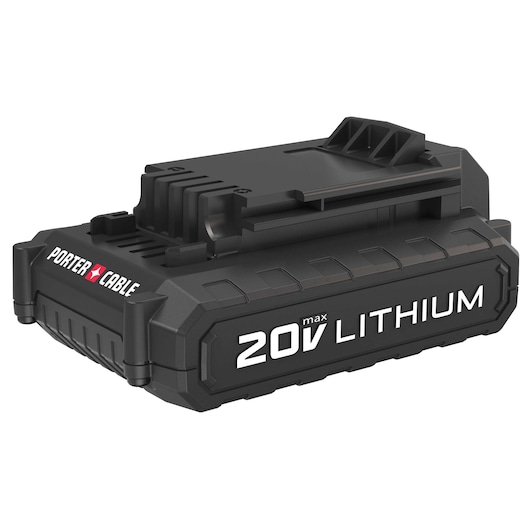 PORTER-CABLE 20V lithium-ion battery pack, model PCC681L, designed for use with cordless power tools.